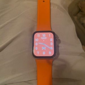 Hermes Apple Watch -silver stainless single Tour watch series 6